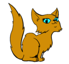 Dibujo Gata persa pintado por gato