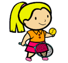 Dibujo Chica tenista pintado por yael