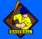 Dibujo Logo de béisbol pintado por marc