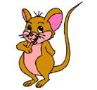 Dibujo Ratón pintado por ratoncito