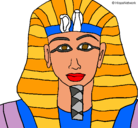 Dibujo Tutankamon pintado por Sergio