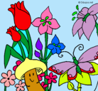 Dibujo Fauna y flora pintado por vic