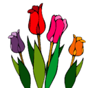Dibujo Tulipanes pintado por josefa