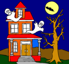 Dibujo Casa fantansma pintado por Fantasmas02