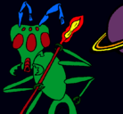 Dibujo Hormiga alienigena pintado por angelo