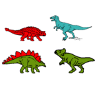 Dibujo Dinosaurios de tierra pintado por ismael