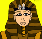 Dibujo Tutankamon pintado por osieladrian