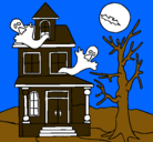 Dibujo Casa fantansma pintado por scarletmorante