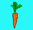 Dibujo zanahoria pintado por michelle