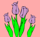 Dibujo Tulipanes pintado por EVAAYALA