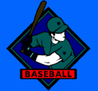 Dibujo Logo de béisbol pintado por bandolero
