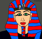 Dibujo Tutankamon pintado por danieldarioacosta