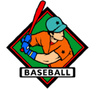 Dibujo Logo de béisbol pintado por daniel