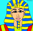 Dibujo Tutankamon pintado por Andrea