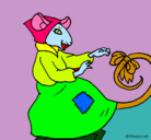 Dibujo La ratita presumida 7 pintado por claudia