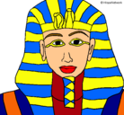 Dibujo Tutankamon pintado por ivan