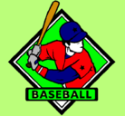 Dibujo Logo de béisbol pintado por julio