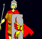 Dibujo Soldado romano II pintado por dafne
