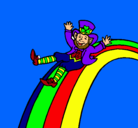 Dibujo Duende en el arco iris pintado por danialeja