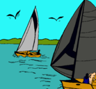 Dibujo Velas en alta mar pintado por jugador