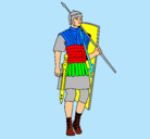 Dibujo Soldado romano pintado por AdrinUrbanoRomero