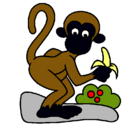 Dibujo Mono pintado por jorge