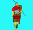 Dibujo Soldado romano pintado por JosAntonioImedio