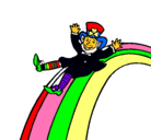 Dibujo Duende en el arco iris pintado por ALDO