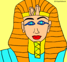 Dibujo Tutankamon pintado por guillermo