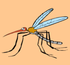 Dibujo Mosquito pintado por dora