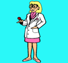 Dibujo Doctora con gafas pintado por mariacamila