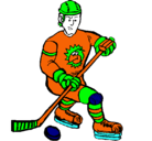Dibujo Jugador de hockey sobre hielo pintado por eduardo1