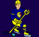 Dibujo Jugador de hockey sobre hielo pintado por IAGOK-PO