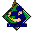 Dibujo Logo de béisbol pintado por rosbe