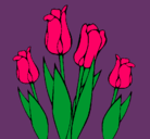 Dibujo Tulipanes pintado por ixchel
