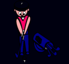 Dibujo Jugador de golf II pintado por idlvf