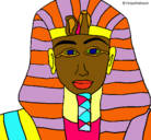 Dibujo Tutankamon pintado por ivan