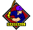 Dibujo Logo de béisbol pintado por samuel