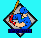 Dibujo Logo de béisbol pintado por guillermo