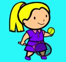 Dibujo Chica tenista pintado por SUPERSTAR