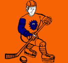 Dibujo Jugador de hockey sobre hielo pintado por aisosa