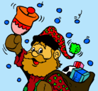 Dibujo Santa Claus y su campana pintado por AndresAlejandro