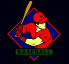 Dibujo Logo de béisbol pintado por max