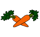 Dibujo zanahorias pintado por mishael