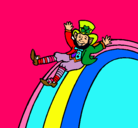 Dibujo Duende en el arco iris pintado por gero