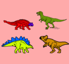 Dibujo Dinosaurios de tierra pintado por Giuliana