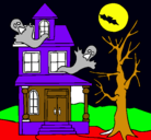 Dibujo Casa fantansma pintado por omer
