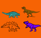 Dibujo Dinosaurios de tierra pintado por pedro