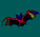 Dibujo Murciélago volando pintado por javier