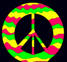 Dibujo Símbolo de la paz pintado por sheedaly